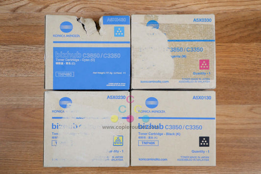 Cosmetic Konica Minolta TNP48 CMYK Toner Cart Bizhub C3850/C3350 Same Day Ship!!