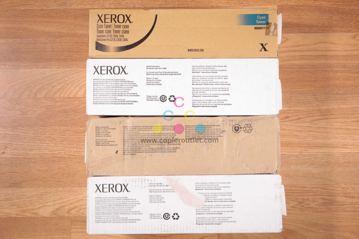 Lot of 4 Xerox CCYY 006R01176, 78 Toner Cartridges WC 7228,7235,7245,7328,7335 - copier-clearance-center
