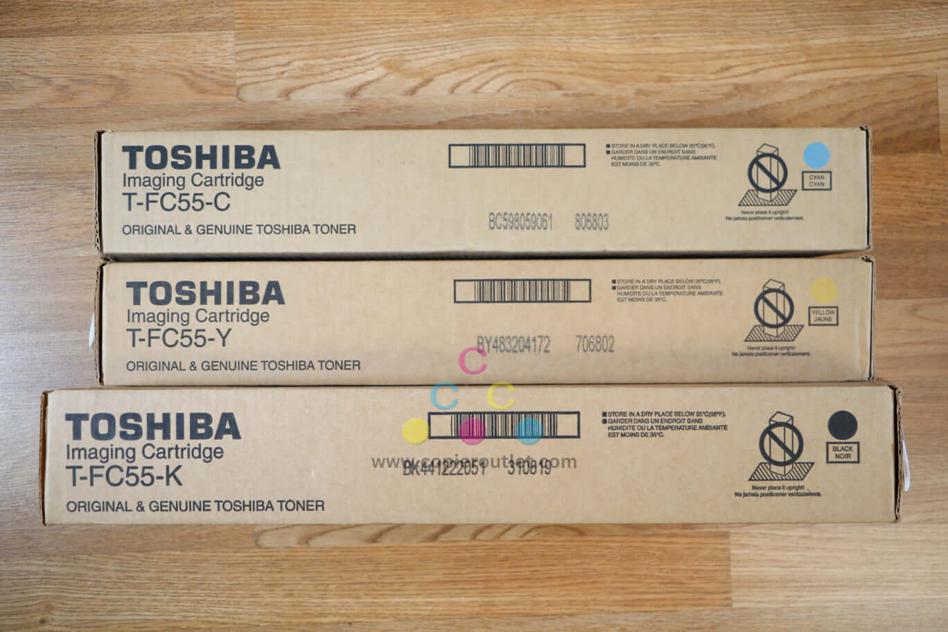 Genuine Toshiba T-FC55 CYK Toner Cartridge eSTUDIO 5520C/6530C Same Day Shipping