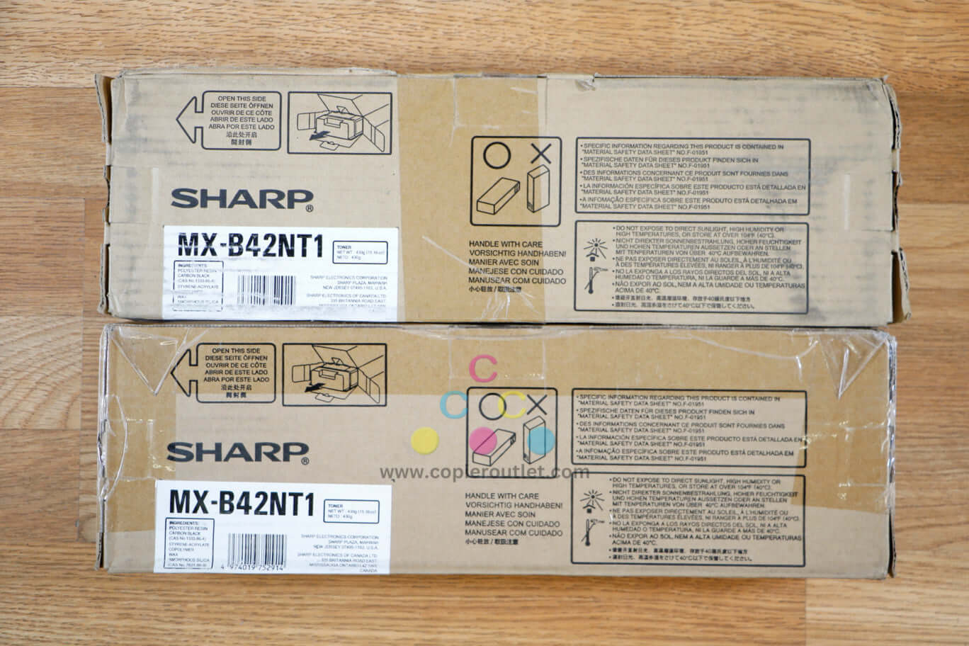 Lot of 2 Sharp MX-B402/MX-B402SC MX-B42NT1 Black Toner Cartridge Same Day Ship