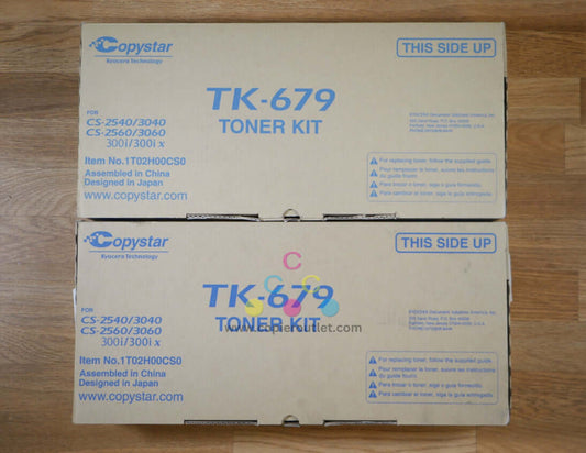 Lot of 2 Copystar CS-2540/3040/CS-2560/3060/300i TK-679 Toner Kit Same Day Ship!