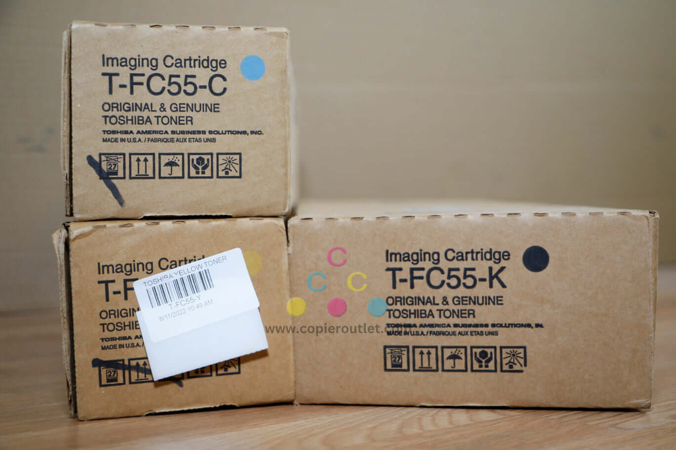 Genuine Toshiba T-FC55 CYK Toner Cartridge eSTUDIO 5520C/6530C Same Day Shipping