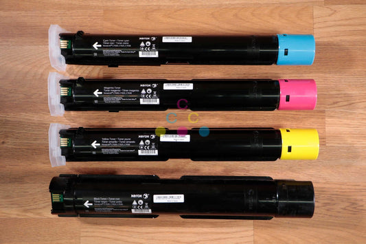 Lot of 4 Open Xerox 106R03737,38,39,40 CMYK Toner VersaLink C7020,C7025,C7030 - copier-clearance-center