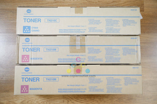 Open Konica Minolta TN210 CMM Toner Cartridges BizHub C250/C252P Same Day Ship!!