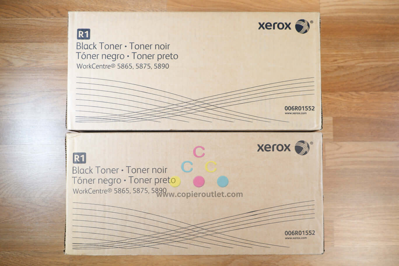 Lot of 2 OEM Xerox 006R01552 Black Toner Workcentre 5865/5875/5890 Same Day Ship