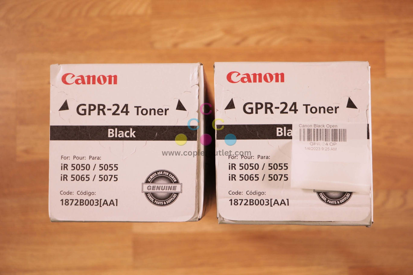 Lot of 2 Canon GPR-24 Black Toner Cartridges iR 5050/ 5055/ 5065/ 5075 Same Day! - copier-clearance-center