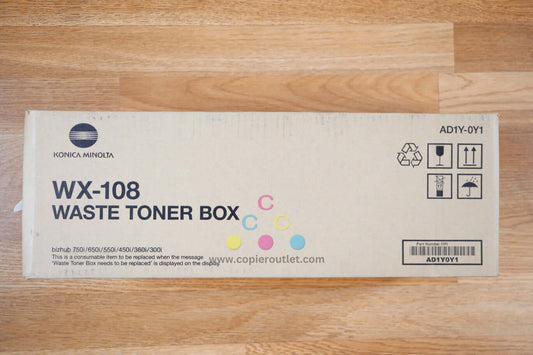 New Genuine Konica  BizHub 300i,360i,450i,550i Waste Toner Box WX-108 / AD1Y0Y1