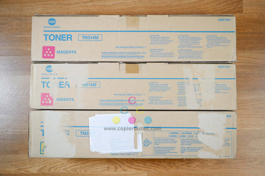 Cosmetic Konica Minolta TN314 MMY Toner Cart BizHub C353/C353P Same Day Shipping