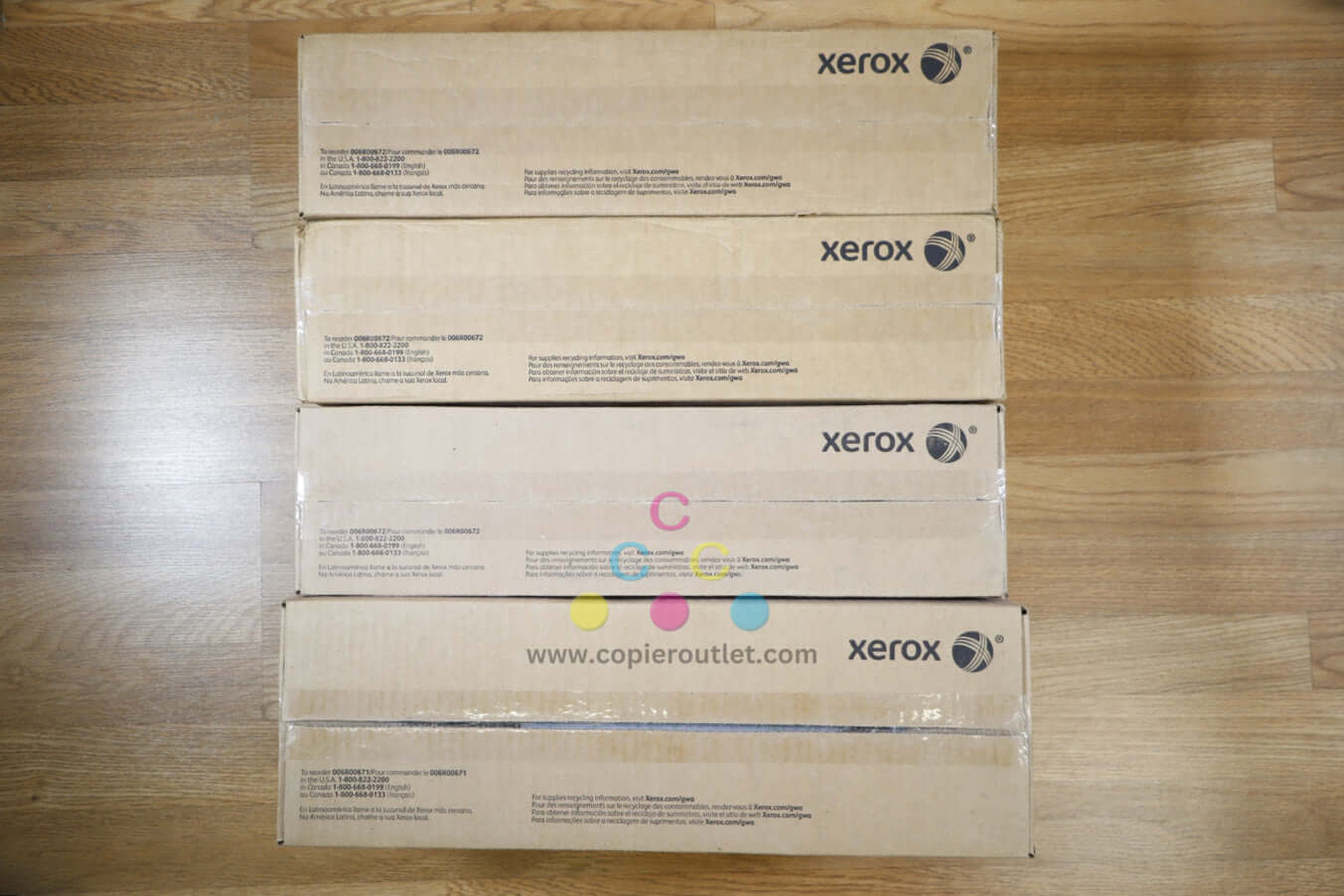 4 Xerox J75 C75 Color Press Drums Cartridge Set 013R00671 013R00672 Same Day Ship