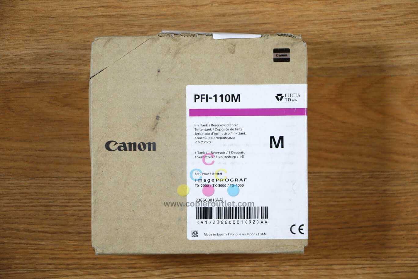 Genuine Canon PFI-110 M Pigment Ink iPR TX-2000/TX-3000/TX4000 Same Day Shipping