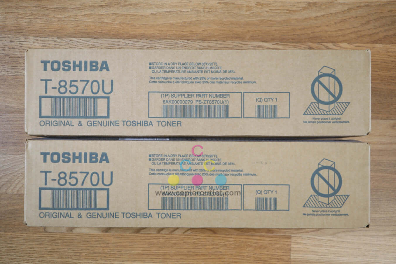 Lot Of 2 Genuine Toshiba T-8570U K Toner Cartridge eSTUDIO 557/857 Same Day Ship