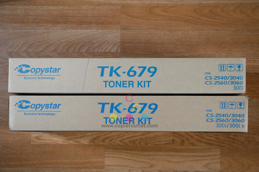 Open Lot of 2 Copystar CS-2540/3040/CS-2560/3060/300i TK-679K Toner Kit