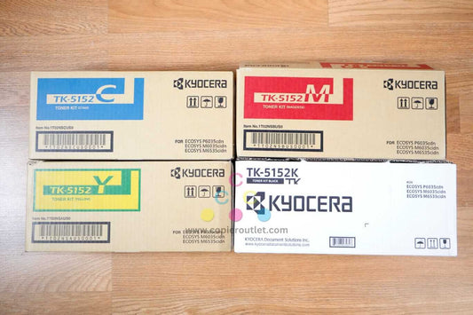 Open Kyocera TK-5152 CMYK Toner Cartridges ECOSYS P6035cdn Same Day Shipping!!!!