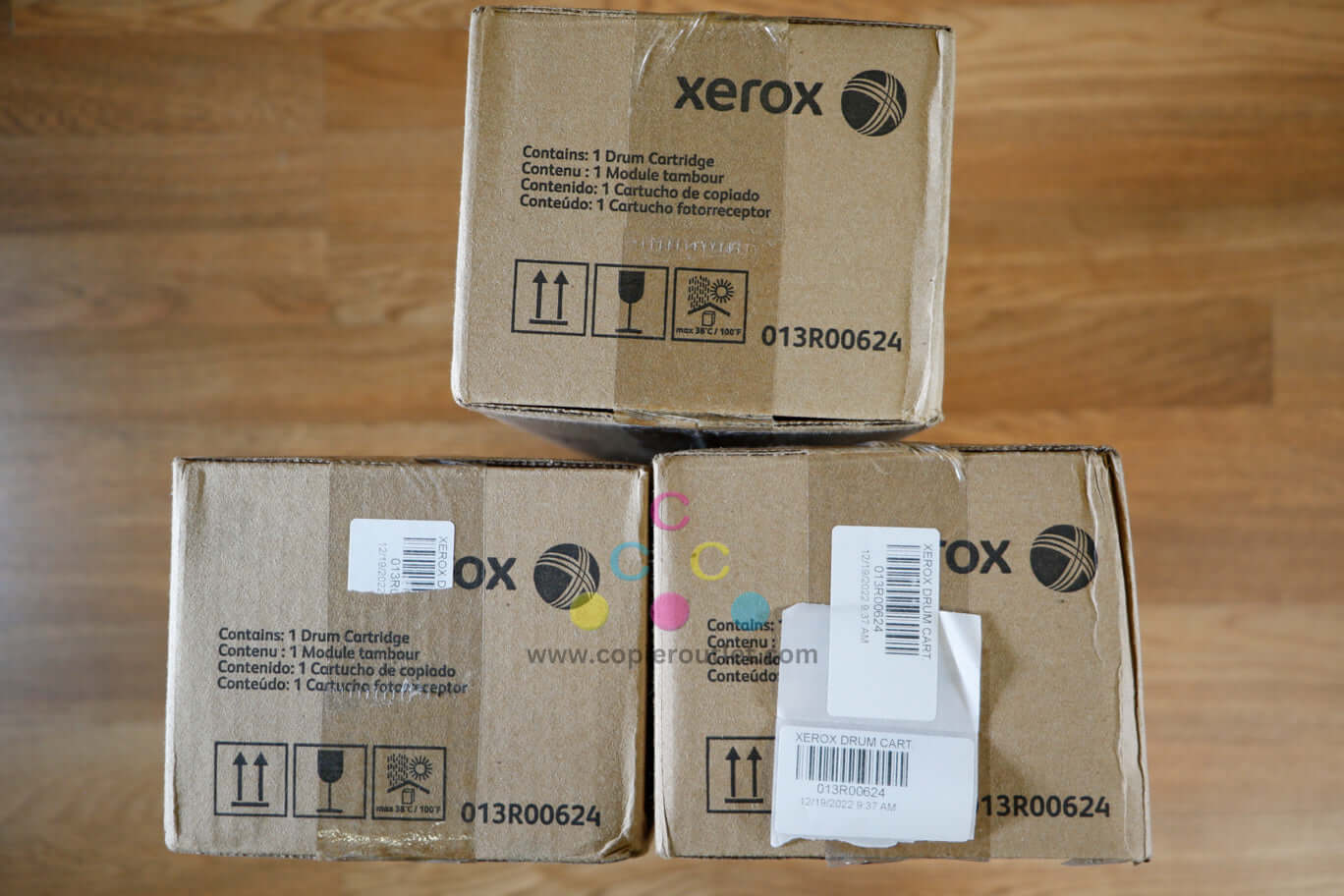 Lot of 3 Xerox Color Drum Cartridges 013R00624 WC 7228/7346 Same Day Shipping!!!