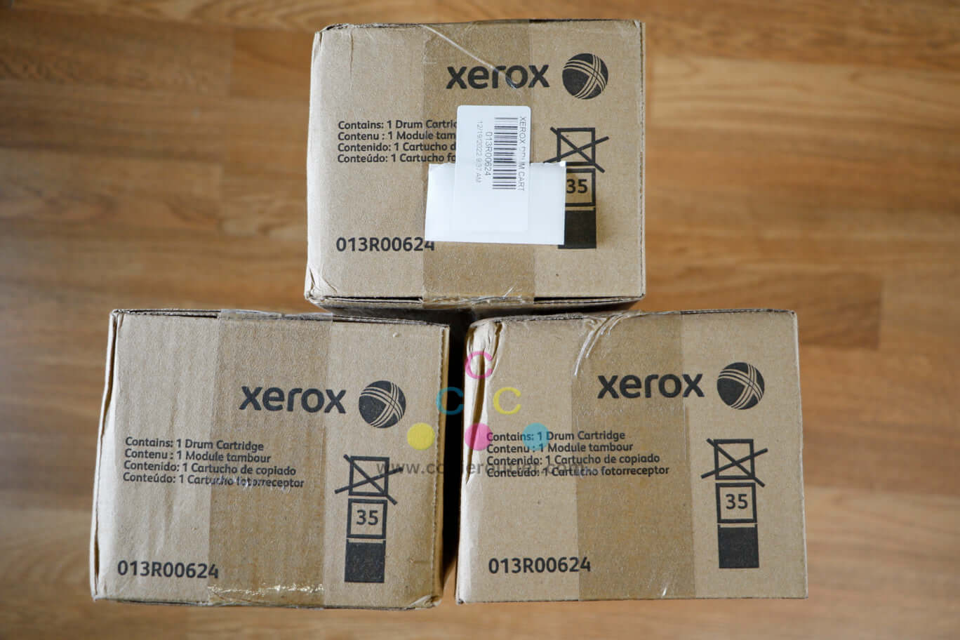 Lot of 3 Xerox Color Drum Cartridges 013R00624 WC 7228/7346 Same Day Shipping!!!