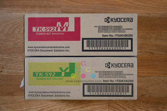 Genuine Kyocera ECOSYS M6026cidn/FS-C5250DN TK-592 MY Toner Kit Same Day Ship!!!