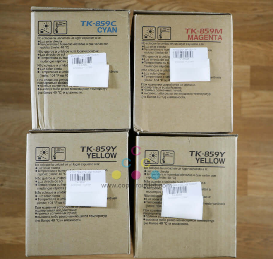 OEM Copystar CS400ci/CS500ci TK-859 Cyan/Magenta/(2)Yellow Toner Kit Free Ship!!