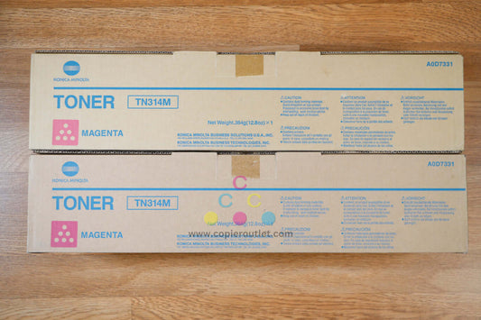 Genuine Konica Minolta TN314 MM Toner Cartridges BizHub C353/C353P Same Day Ship