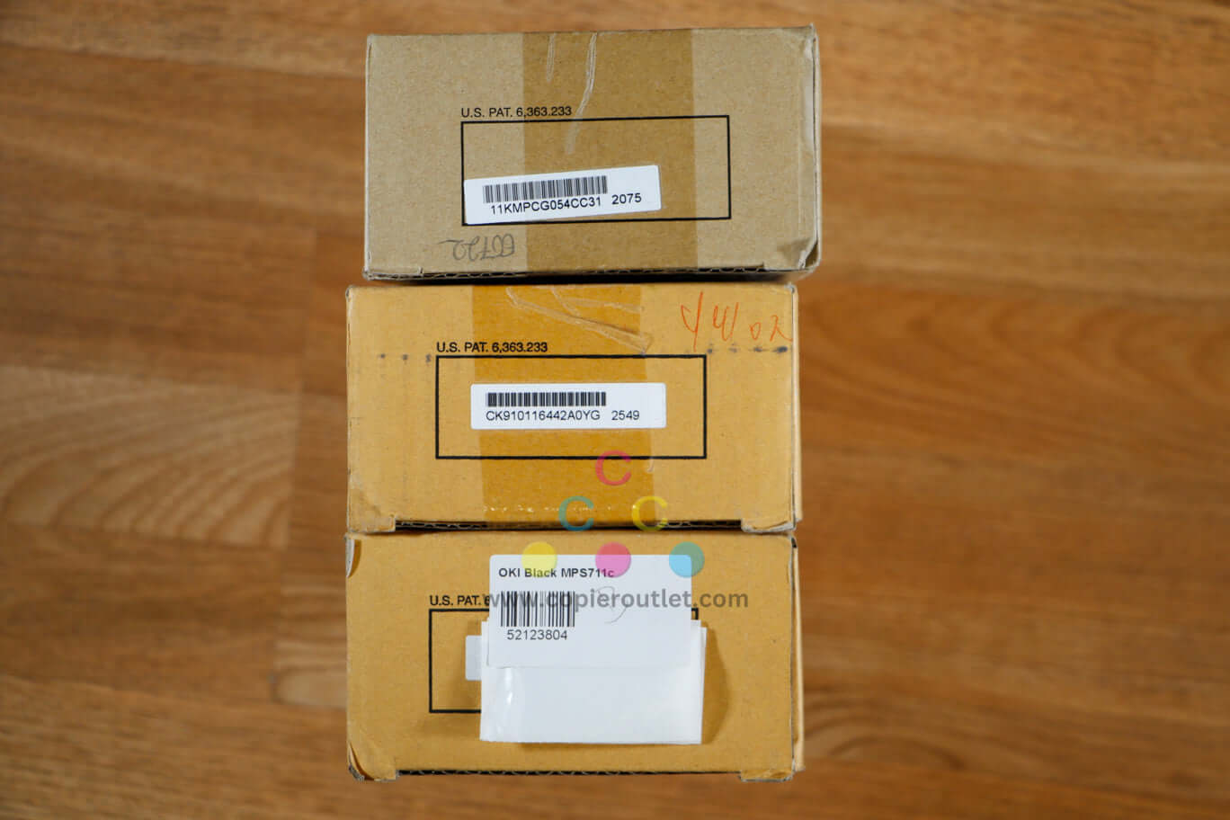 OKI 52123803, 52123801, 52123804 MPS711C CYK Toner Cartridges Same Day Shipping!