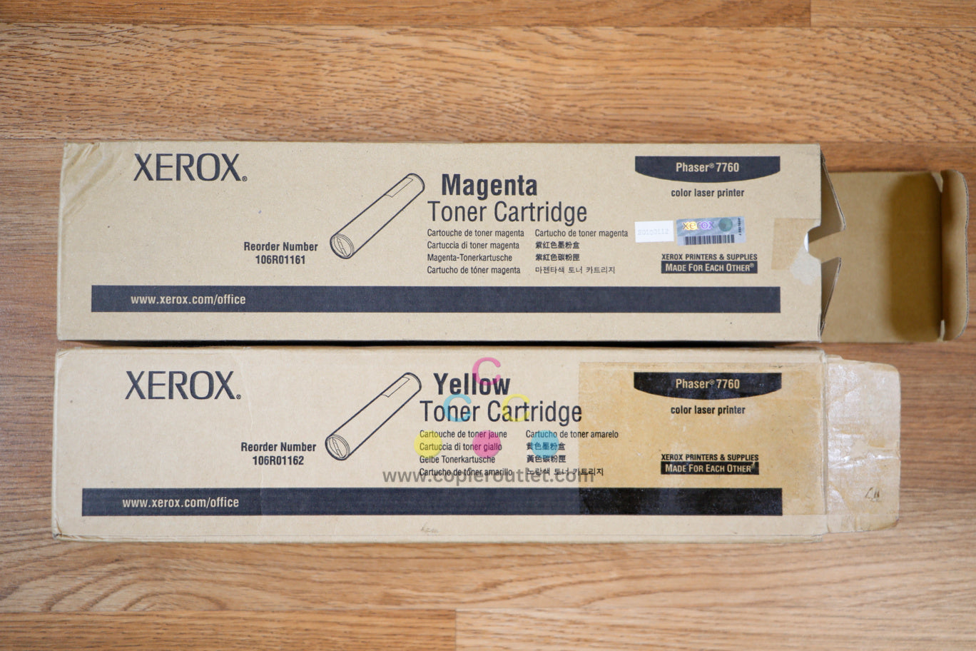 Xerox Phaser 7760 7760/7760GX MY 106R01161/62 Toner Cartridges Same Day Shipping