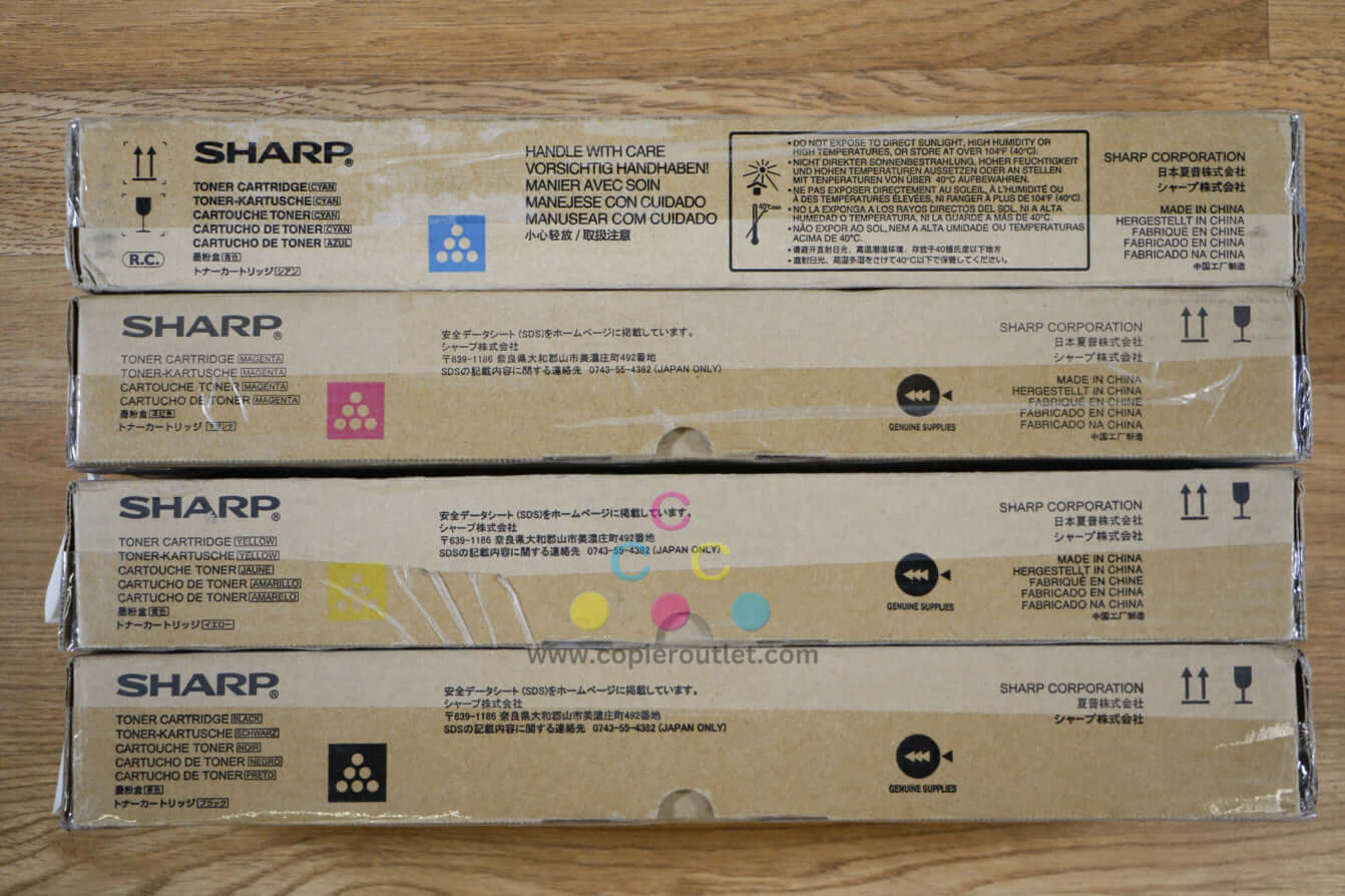 Genuine Sharp MX-C40NT CMYK Toner Cartridge MX-C311/MX-C402SC Same Day Shipping!