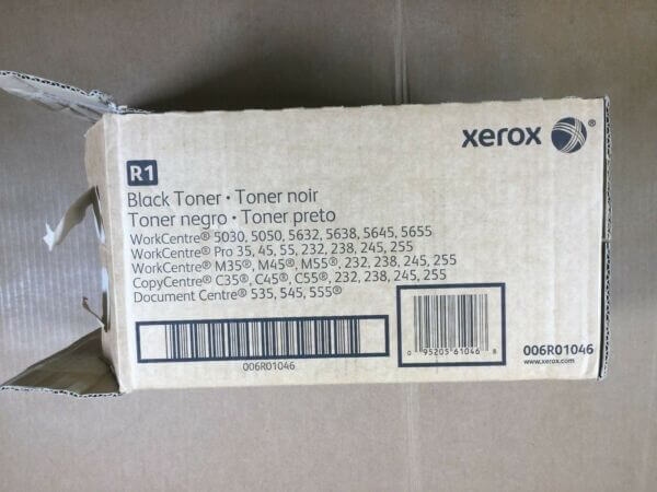 Xerox 006R01046 Two Black Toners and 8R12896 Waste Toner Bottle Same Day Shipping - copier-clearance-center