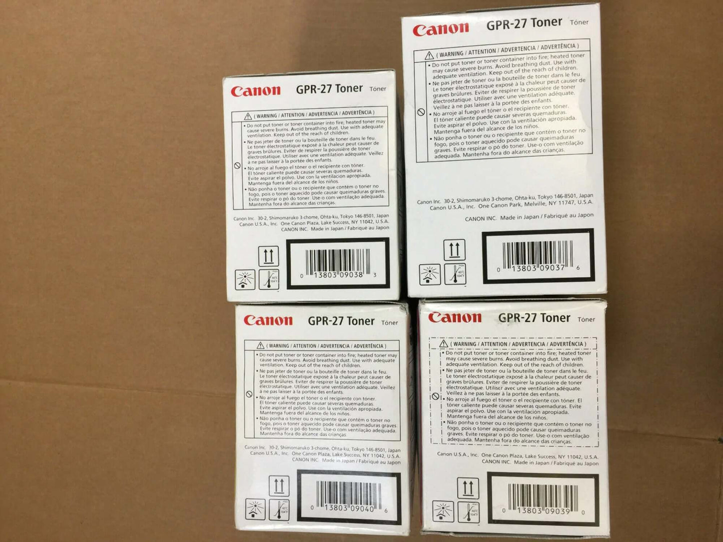 Canon GPR-27 toner color imagerunner LBP5970 - 5975 CMYK FedEx 2Day Air!! - copier-clearance-center
