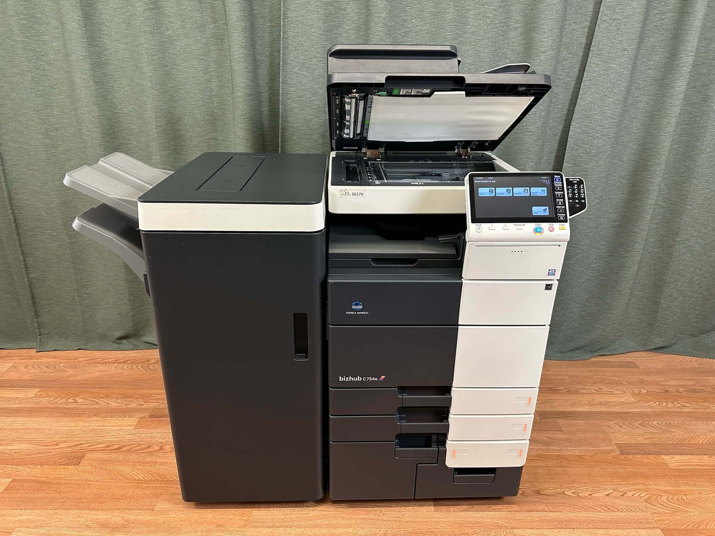 Konica Minolta Biz Hub C754e Color Copier Printer Scanner Finisher Low Use 92K! - copier-clearance-center
