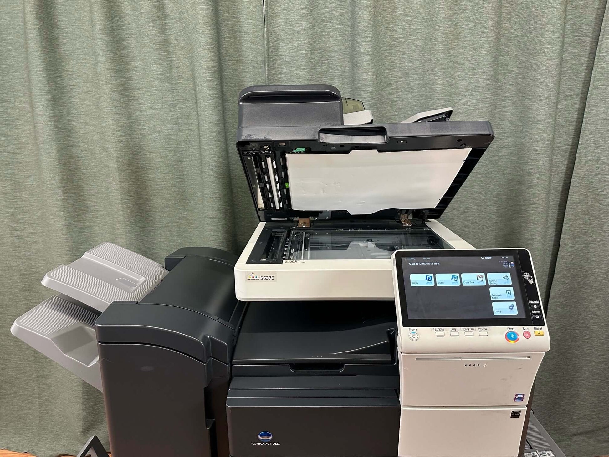 Konica Minolta Bizhub C659 Copier Printer Scanner Fax Booklet Finisher Low Use 75K - copier-clearance-center