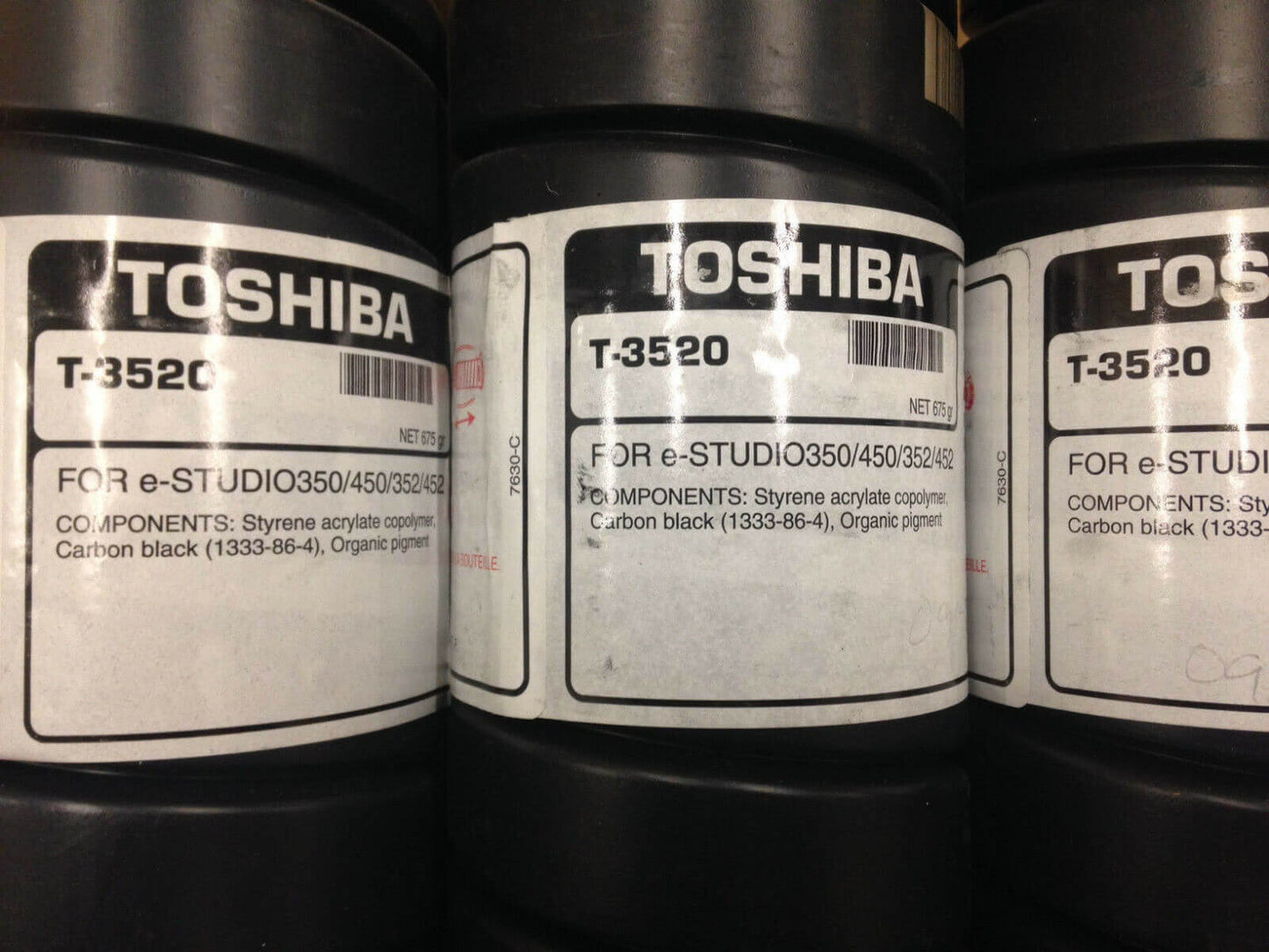 4pk Genuine Toshiba T-3520 Black Toner for e-Studio 350 352 450 452 FedEx 2Day!! - copier-clearance-center