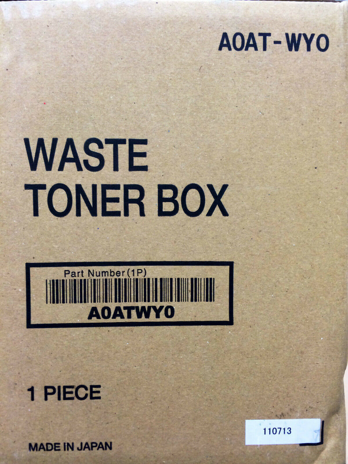 Genuine Konica Minolta Waste Toner Box A0AT-WY0, - copier-clearance-center