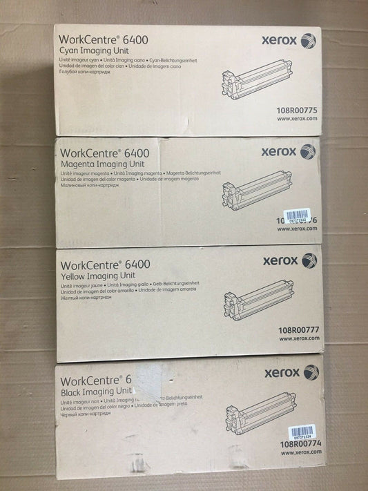 Xerox WorkCentre 6400 CMYK Imaging Unit 108R00774-108R00777 - FedEx 2Day Air!! - copier-clearance-center