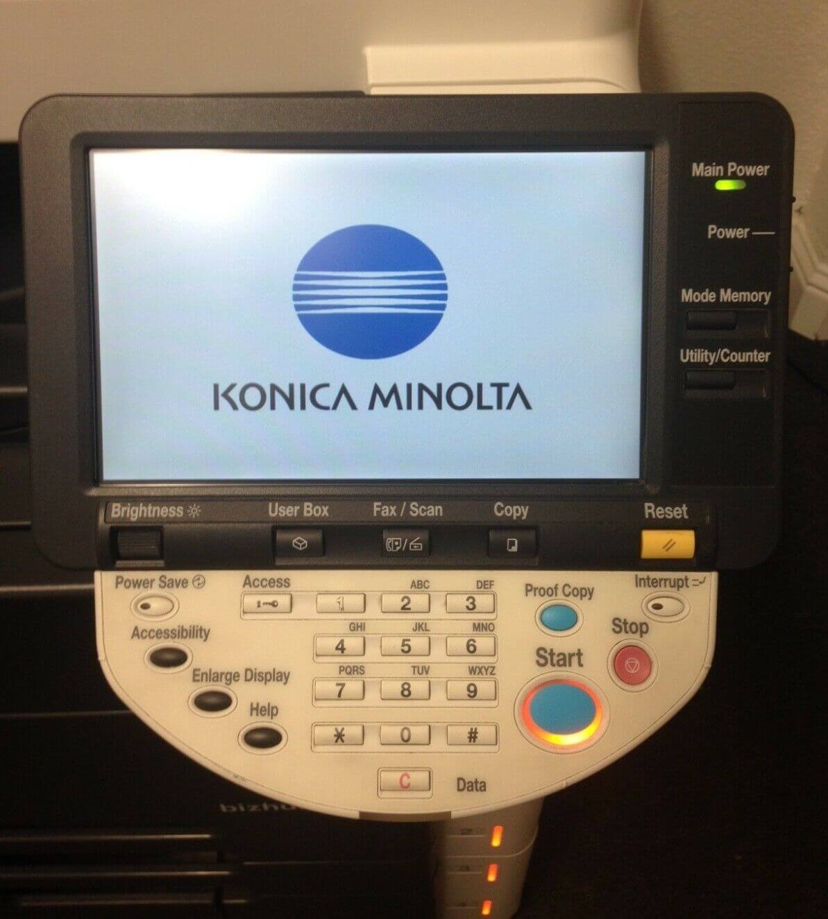Genuine Konica LCD Control Panel A02EM70001 for Bizhub C451 - FedEx 2 Day - copier-clearance-center