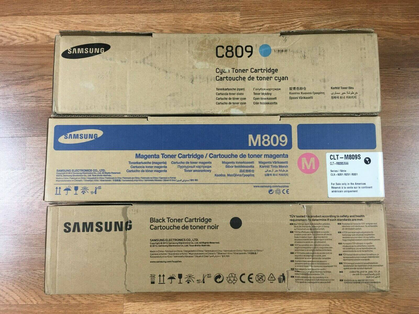 Lot Of 3 Genuine Samsung CLT-809S CMK For CLX-9201-9251-9301 FedEx 2Day Air!! - copier-clearance-center