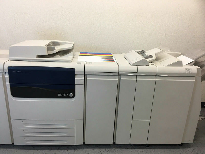 Xerox Color J75 Press Copier Printer Scanner with EXJ75 Fiery 300gsm Duplex 152k - copier-clearance-center