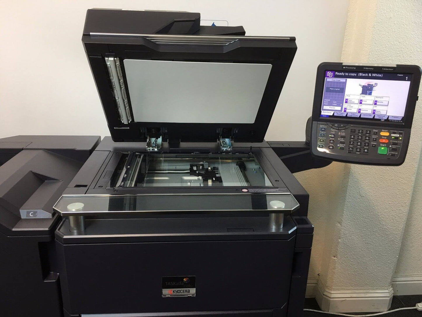 Kyocera TASKalfa 7550ci Copier Printer Scanner Fax Finisher low meter 388k 75PPM - copier-clearance-center