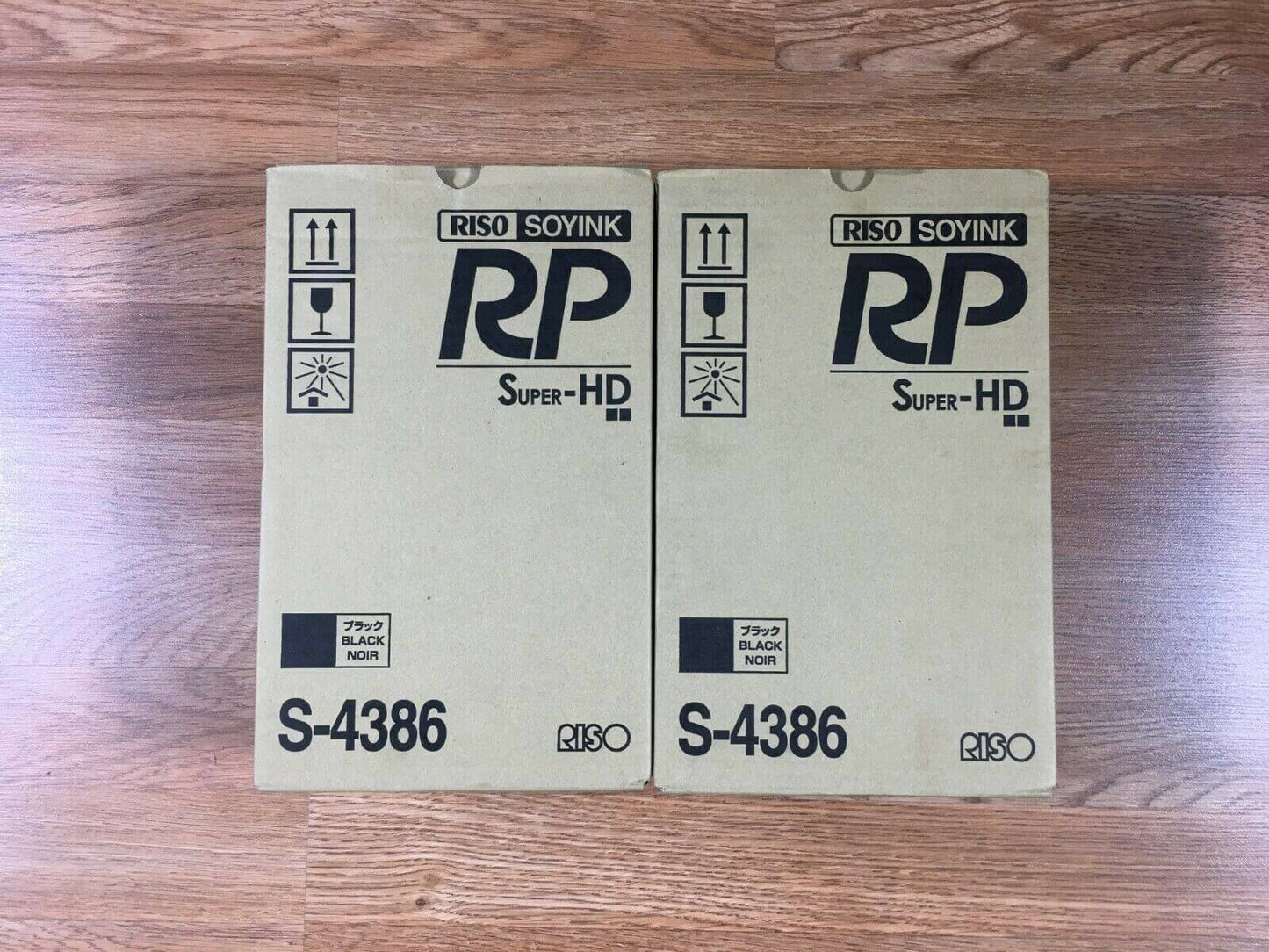 Lot Of 2 Genuine Riso S-4386 Super-HD Soy Ink For RP3700 And RP3790 - copier-clearance-center