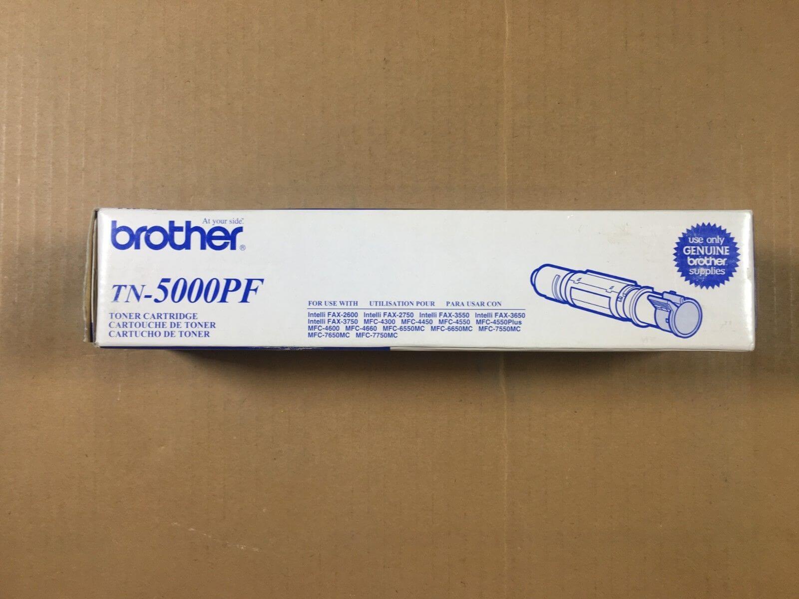 Genuine Brother TN-5000PF Black Toner for Intelli FAX-2600 Same Day Shipping - copier-clearance-center