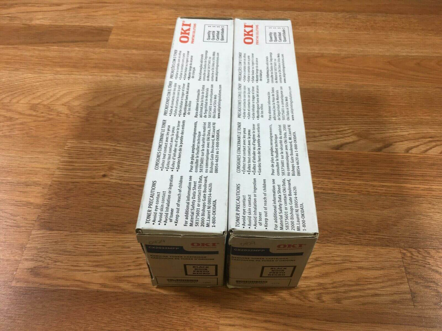 Lot Of 2 Genuine Oki Black Toner Cartridge CX2032MFP FedEx 2Day Air!! - copier-clearance-center