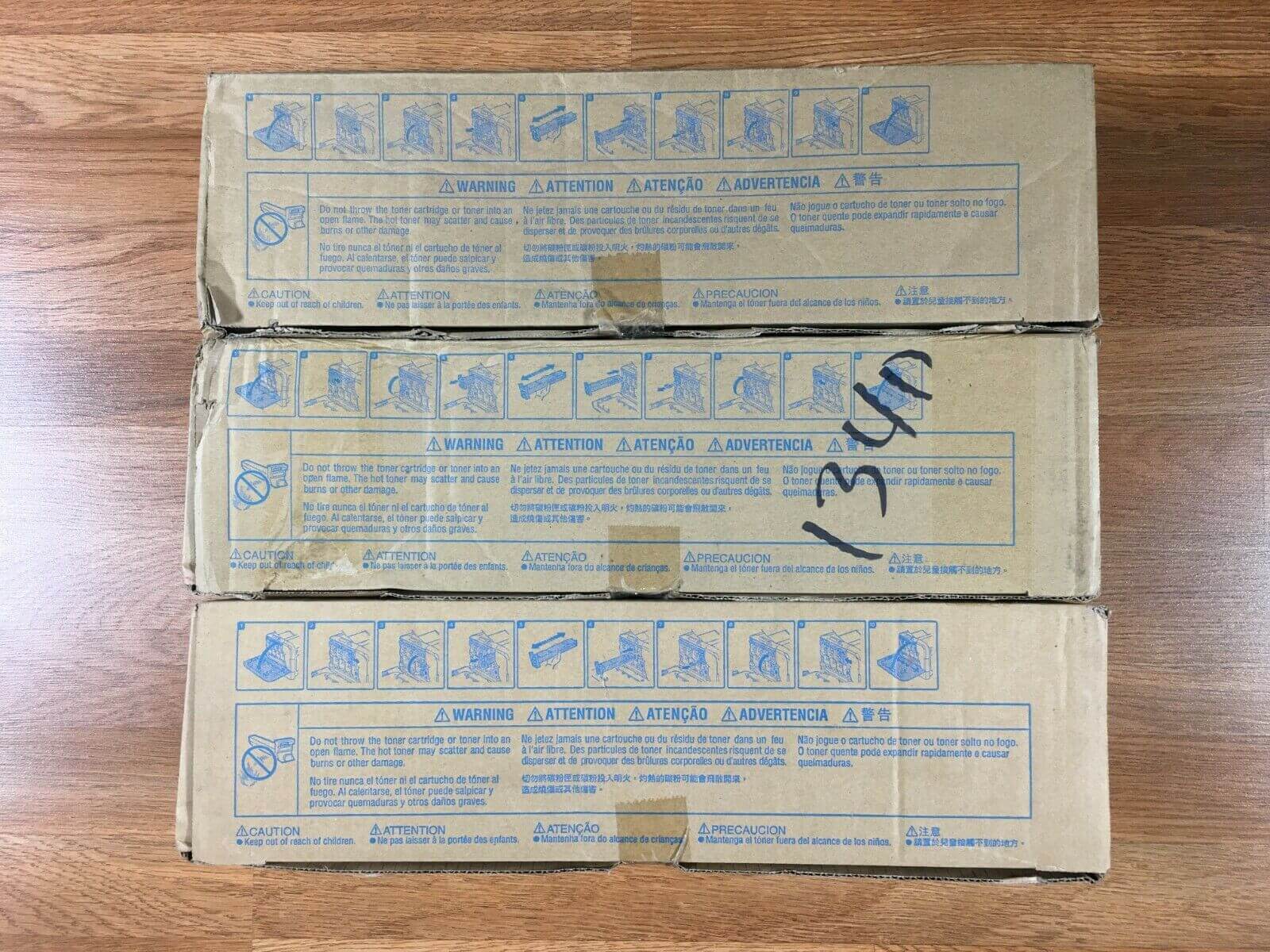 Lot of 3 Genuine Konica TN318 CYK C20 Series Toner Cartridges - FedEx 2 Day - copier-clearance-center