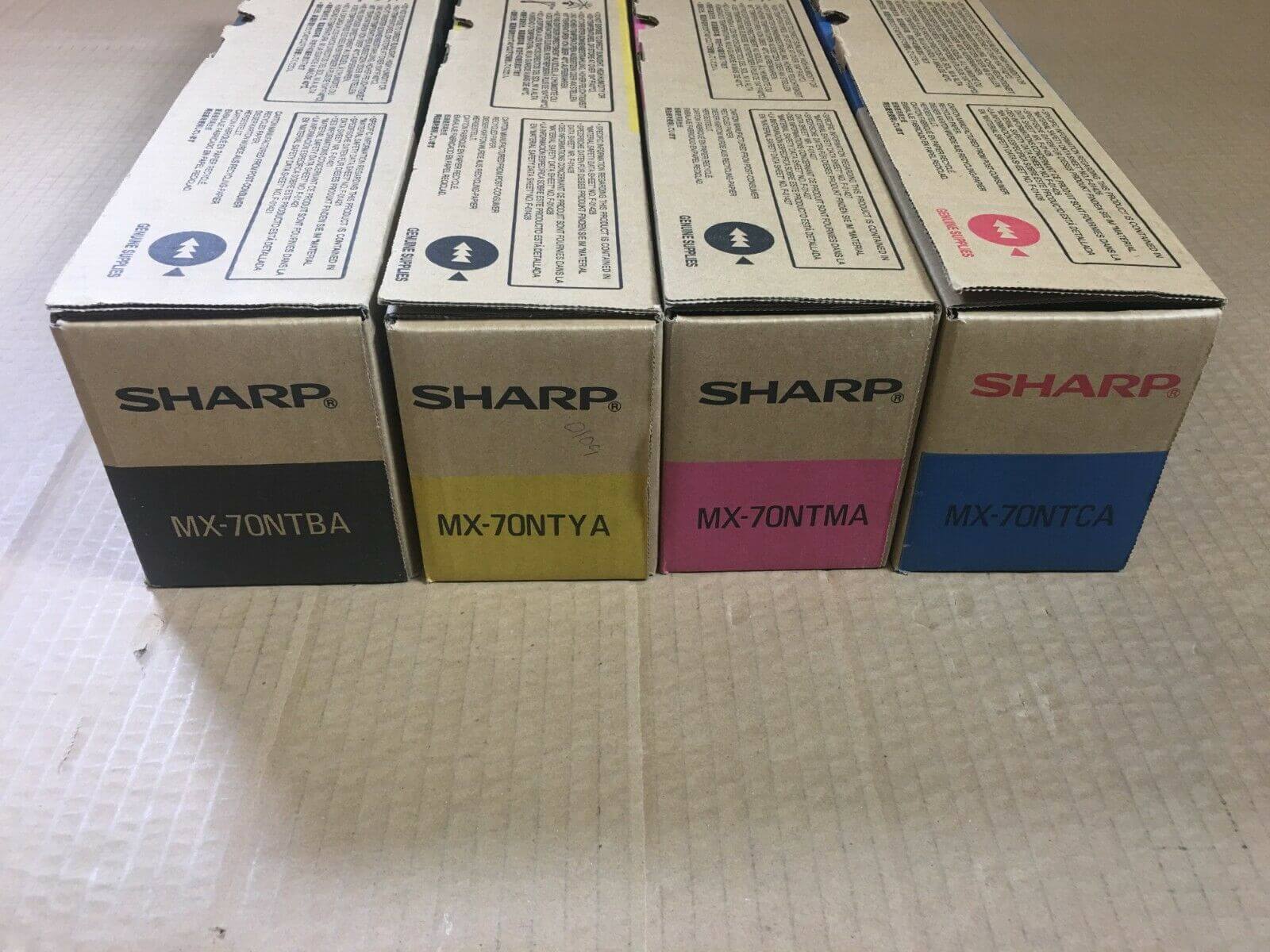 Genuine Sharp MX-70NT CMYK MX-5500N MX-6200N MX-7000N Same Day Shipping - copier-clearance-center