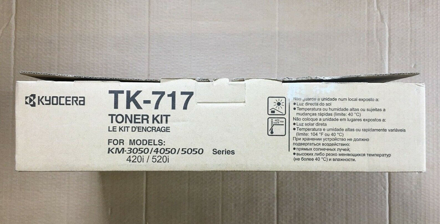 Genuine Kyocera TK-717 Toner Kit For KM-3050 4050 5050 - FedEx 2Day Air!! - copier-clearance-center