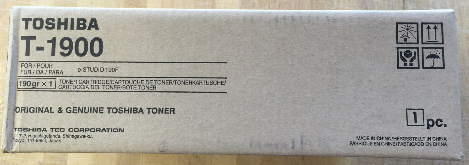 Genuine Toshiba T-1900 Black Toner for e-Studios 190F + xtra - FedEx 2Day Air!! - copier-clearance-center