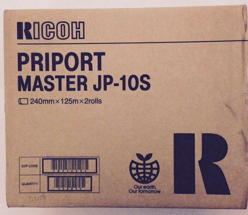 Ricoh Prioport Master JP-10S - 240mm x 125m x 3 Rolls EDP 893023 FedEx 2Day Air! - copier-clearance-center