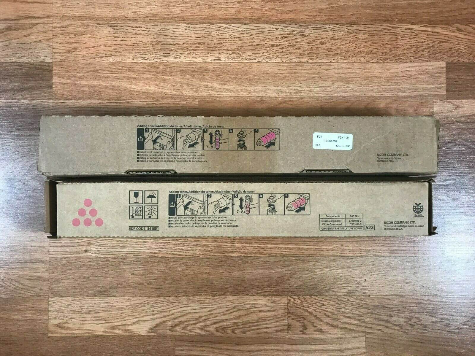 Lot Of 2 Ricoh MP C6003 Magenta EDP:841851 For MP C6003 Same Day Shipping!!! - copier-clearance-center