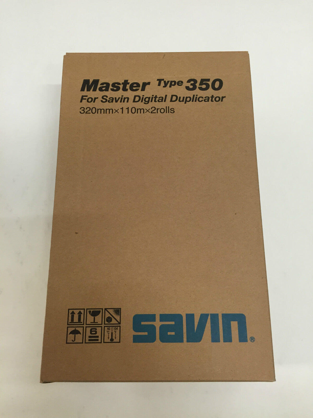 New OEM Genuine Savin Master 350 2 rolls 4555 893021 for Digital Duplicator - copier-clearance-center