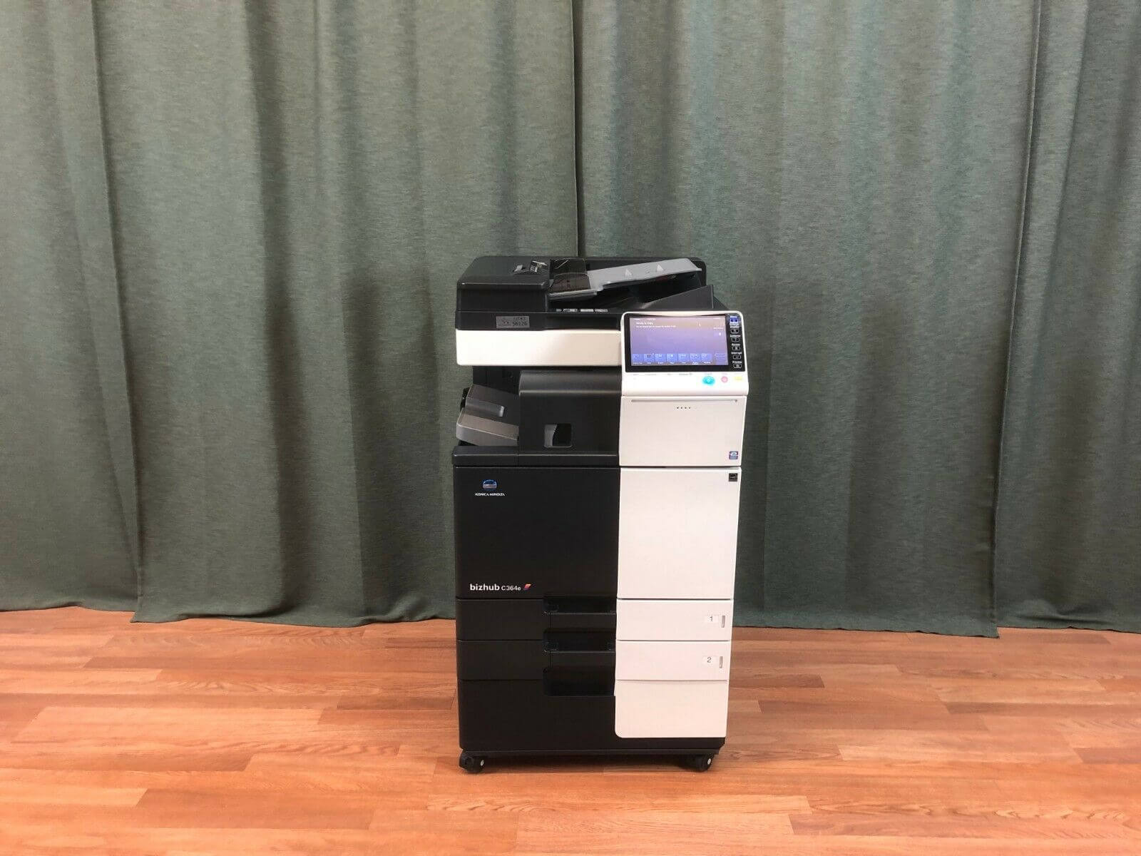 Konica Minolta Bizhub C364e Color Copier Printer Scanner Fax Finisher LOW 55k - copier-clearance-center