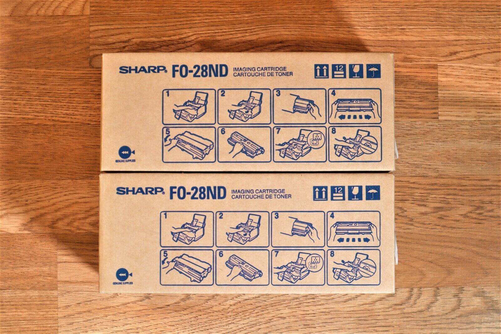 Lot Of 2 Sharp F0-28ND Black Imaging Toner Cartridges FO-2800 / FO-2850 Same Day - copier-clearance-center